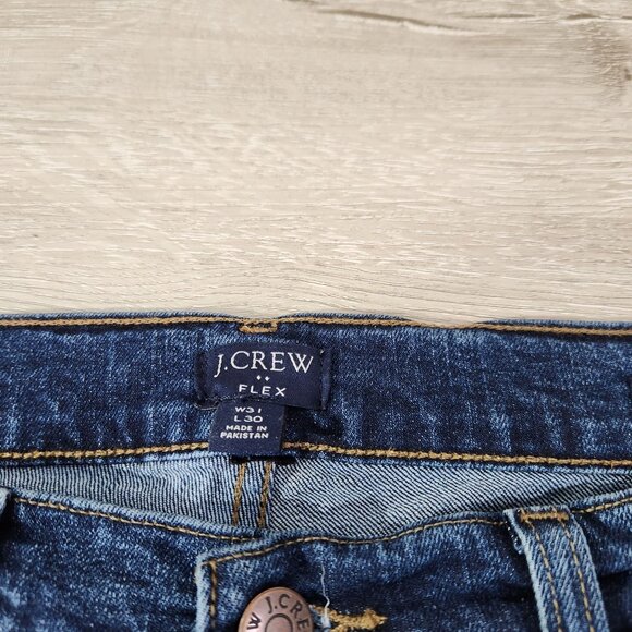J.Crew Flex Denim Jeans Raw Hem Mens Size W31 L30 (Actual W31x L26) - Picture 9 of 16